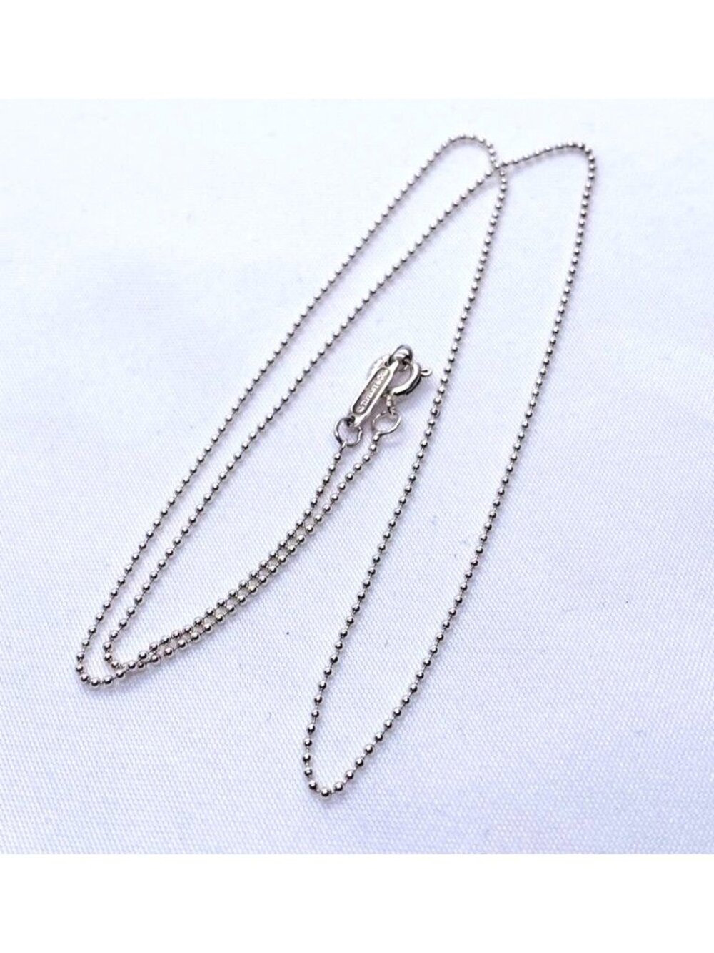 Tiffany & Co Sterling Silver 925 Bead Chain 1mm 16 Inches